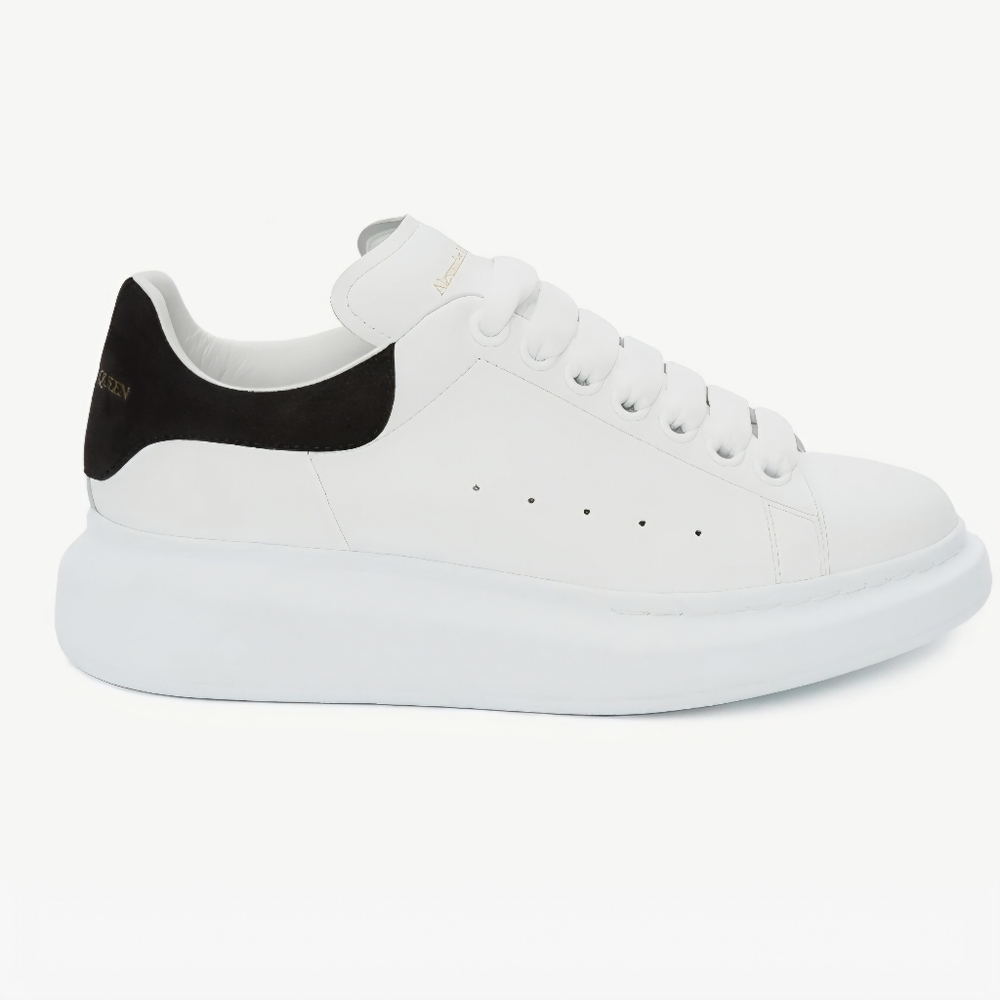 Alexander McQueen Women's Oversized Sneakers Size 38D White/Black
